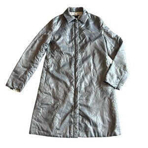 Zara Basic Zip-Down Jacket Coat Dark Grey Casual Warm Lightweight Size Medium